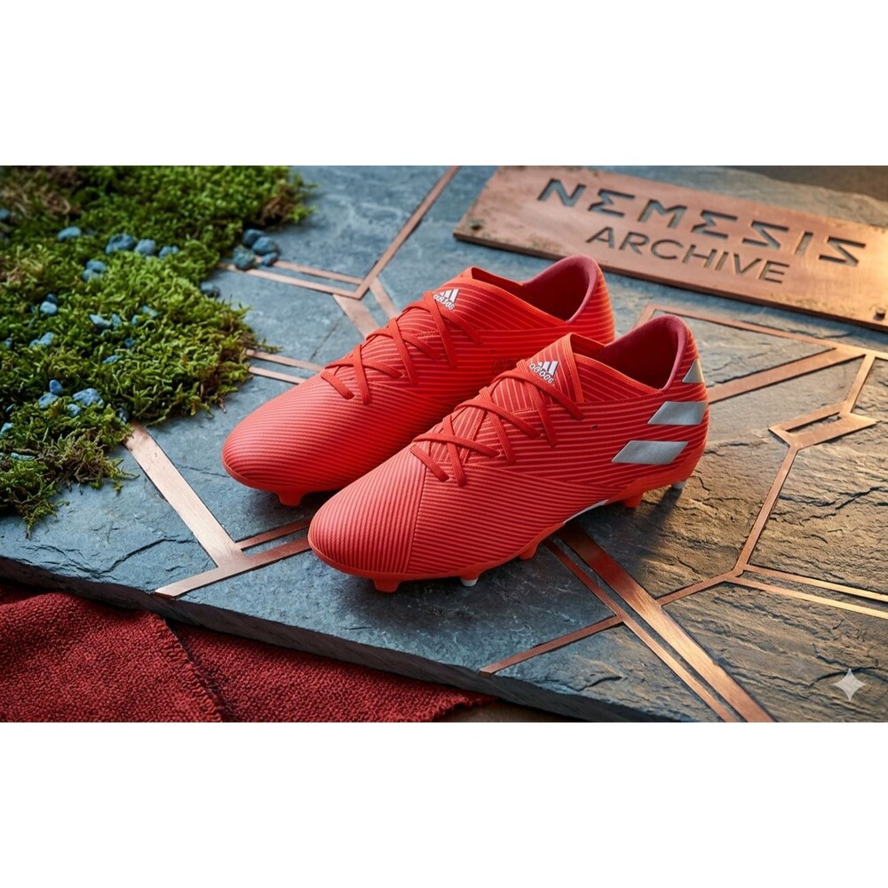 Adidas Nemeziz 19.2 Men’s Soccer Cleats Red Size 13 Firm Ground FG Shoes F34385